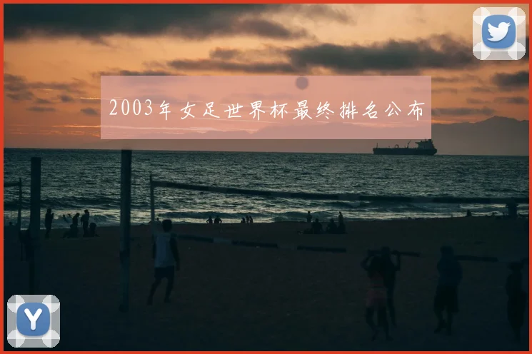2003年女足世界杯最终排名公布